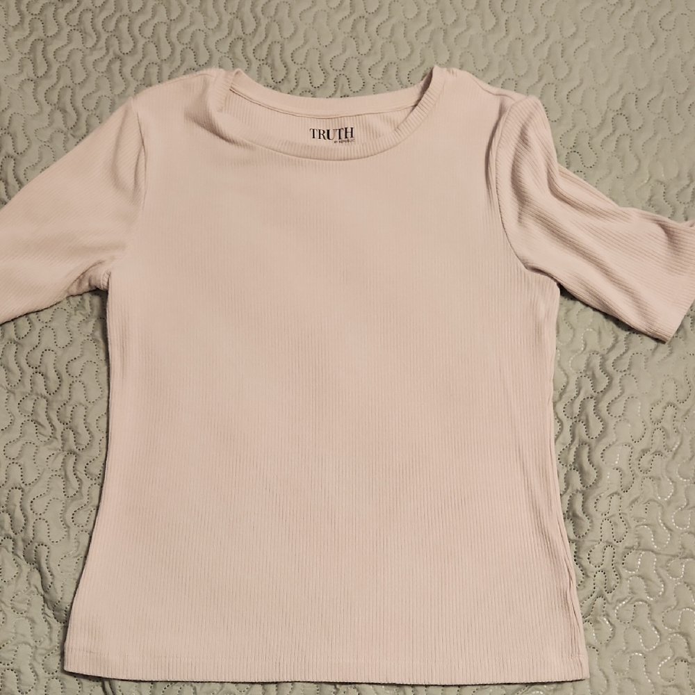 Truth Women's Light Pink Short Sleeve Top